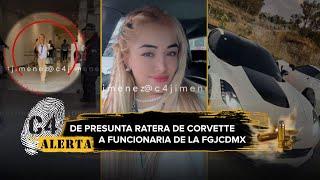 Mujer que robo Corvette ahora trabaja para la Fiscalía de CdMx