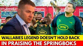 DREW MITCHELL HAILS RASSIE ERASMUS AND SPRINGBOKS | SPRINGBOKS NEWS