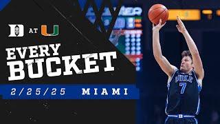 Duke 97, Miami 60 | Every Bucket (2/25/25)