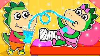 Oh no!  Sparkle has Broken her Leg! Health Tips and Other Stories for Kids by Fire Spike