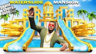 GTA 5 : Franklin Buy Most Expensive Waterslide Mansion In Los Santos GTA 5 !