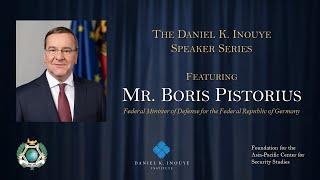 Daniel K. Inouye Speaker Series Featuring German Minister of Defence, Boris Pistorius