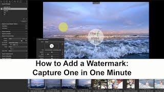 How to Add a Watermark: Capture One in One Minute