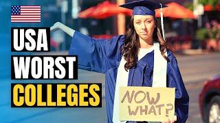 Top 20 Worst Colleges in America in 2025