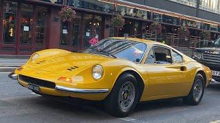 1971 Ferrari 246 DINO GT YELLOW At The London Concours 2020 || 4K ||