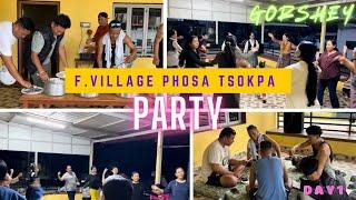 F. Village phosa tsokpa party Day 1 #Gorshey Hunsur Rabgayling @TenzinDvlog #tibetanvlogger