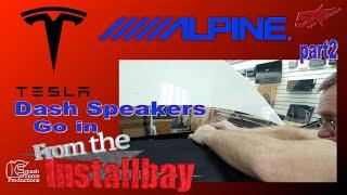 dash speakers in the Alpine Tesla Model Y system from the bay part2