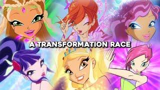 Which Winx had the longest transformations overall?