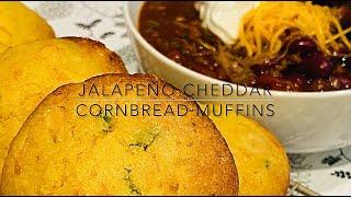 Jalapeno Cheddar Cornbread Muffins