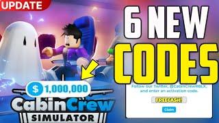 NEW *ALL* WORKING CODES FOR CABIN CREW SIMULATOR ROBLOX CODES 2024 - CABIN CREW CODE