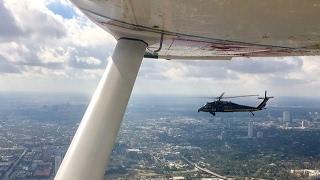 Black Hawk Intercepts a Cessna 182