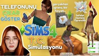 TC simülasyonunda öğrenci hayatı  Bölüm 1 - Telefonunu çıkar ️The Sims 4 oynuyoruz