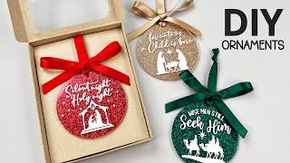 GLITTER ACRYLIC ORNAMENTS YOU HAVE TO TRY - NO RESIN NEEDED!