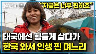 "태국에선 공사장 일까지 안 해본 게 없어요" 고생했던 고향에서의 삶과 비교하면 한국살이는 천국이라는 태국에서 온 엄마｜다문화 휴먼다큐 가족｜알고e즘