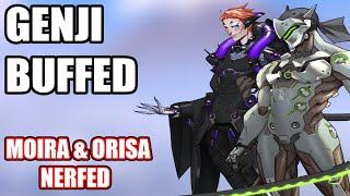 GENJI & BALL BUFFED?! JUNO, MOIRA & ORISA NERFED!? | OW2 LIVE AND ARCADE PATCH REVIEW