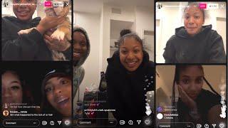 Brooklyn Frost IG Live ft. Semaj Lesley, Gabriellealayah & Johnston Twins