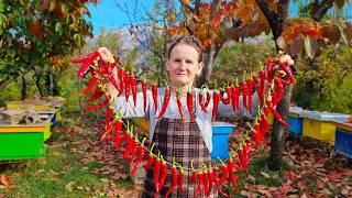 Albanian Village Life: Medicinal Herb Tea + Tasty Healthy Meals! 