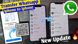 NEW UPDATE  Transfer whatsapp iphone to iphone | transfer whatsapp from old iphone to new iphone