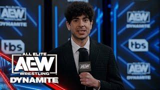 AEW CEO & GM Tony Khan announces a blockbuster AEW Collision Main Event! | AEW Dynamite 6/7/23