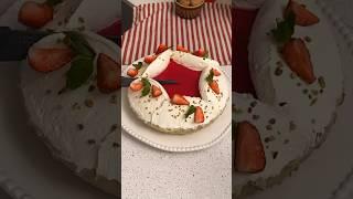 Yammy Creamy Strawberry Dessert recipe|sweet strawberry cookies shorts#shorts#viral#trending#food