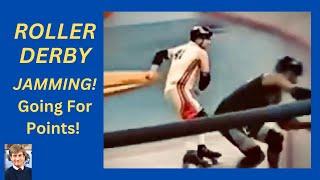 ROLLER DERBY SKATER, TOM CHASUK, SLAMS HIS OPPONENT OVER THE RAIL ON TV,   #rollerderby #tomchasuk