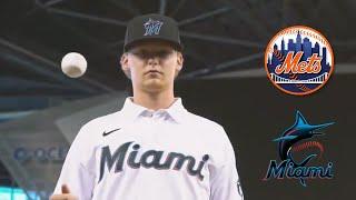 Marlins Prospect Max Meyer vs. New York Mets - 4 Perfect Innings! (Full Outing)