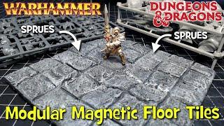 Turn SPRUES into Modular Magnetic Floor Tiles