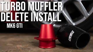 ECS Tuning Turbo Muffler Delete Install | MK6 GTI