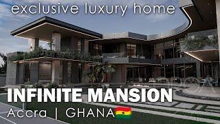 Touring The Futuristic INFINITE MANSION | Accra, GHANA  | 30100 sqft. | ORCA + Zafra