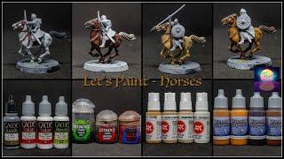 How I paint Horses ( easy, great way to level up your horses )