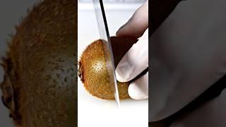 Satisfying Kiwi Cutting  | ASMR Knife Slicing in 4K | 3 Quick & Clean Cuts