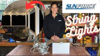 Complete SUNFORCE HOW TO GUIDE! Edison Style Solar Powered String Lights