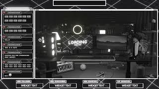 DARK RETRO NEON STREAM OVERLAY PACKAGE