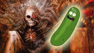 The God Emperor Of Mankind Discovers Pickle Rick