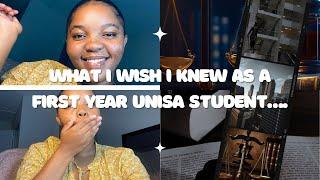 Things I wish I knew as a FIRST YEAR UNISA STUDENT #law #legaleducation #university #vlog