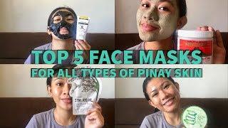 TOP 5 Face Masks For ALL TYPES of PINAY SKIN YOU NEED TO KNOW! | Ybeth Rosario