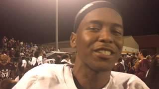 A very excited Josh Paul discusses his team's district championship