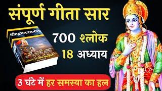 संपूर्ण गीता सार 700 श्लोक 18 अध्याय | Bhagwat Geeta 18 Chapters 700 Verses #krishna #geeta