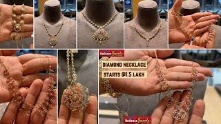 Reliance Jewels Very light weight Diamond necklace sets starts from 1.5 lakh onwards with price 