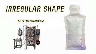 Irregular shape sachet/pouch packaging machine for enzymes