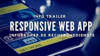 Responsive WebApp von infobroker.de - Informationen per SmartPhone