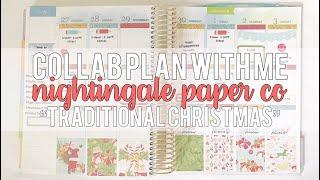 Plan With Me: Nightingale Paper Co “Traditional Christmas” | Collab With KortniPlans