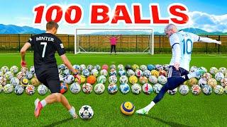 SCORING WITH 100 DIFFERENT FOOTBALLS! FT MINIMINTER