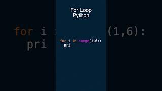 For Loop in Python