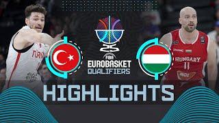 Türkiye  vs Hungary  | Highlights | FIBA EuroBasket 2025 Qualifiers