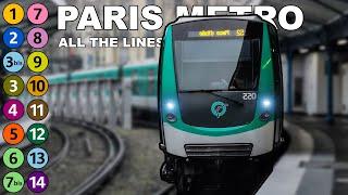  Toutes les Lignes du Métro de Paris (2022) (4K)