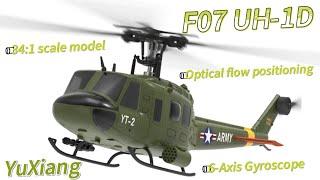 Classic Helicopter: YuXiang F07 UH-1D Gyro Stabilized Helicopter-RTF, Coming Soon!