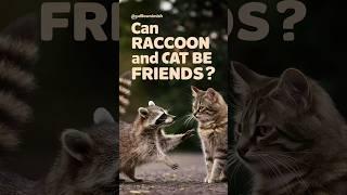 can raccoons and cats be friends #cats #cat #pet @cats