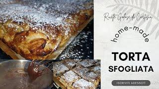 TORTA SFOGLIATA CON CREMA AL CIOCCOLATO ricetta facile e Veloce - Cartisia-