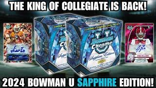 THIS IS WHY I LOVE SAPPHIRE! 2024 Topps Bowman University Sapphire Edition Review!